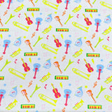 Pound A Metre Per Metre Premium Digital Cotton 45'' Wide (Music)