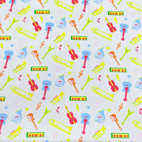 Pound A Metre Per Metre Premium Digital Cotton 45'' Wide (Music)