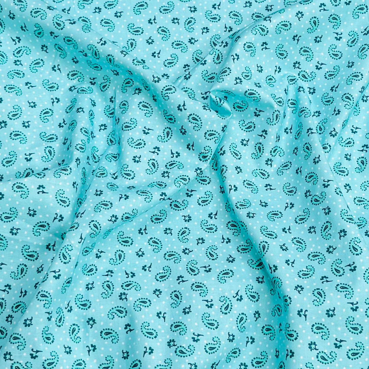 Pound A Metre Per Metre Premium Digital Cotton 45'' Wide (Ocean)