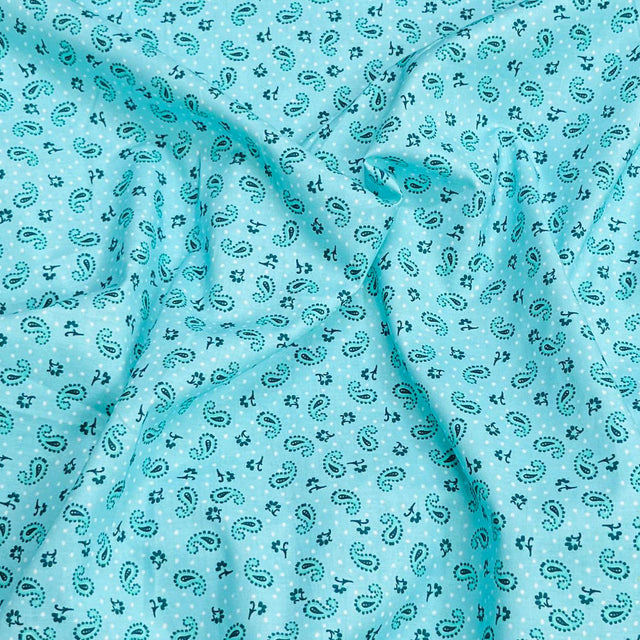 Pound A Metre Per Metre Premium Digital Cotton 45'' Wide (Ocean)