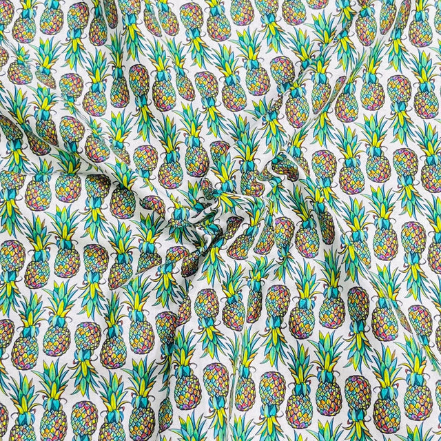 Pound A Metre Per Metre Premium Digital Cotton 45'' Wide (Pineapple)