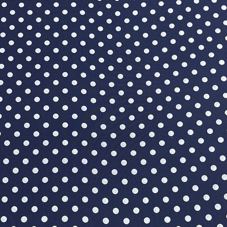 Pound A Metre Per Metre Premium Digital Cotton 45'' Wide (Polka Navy)