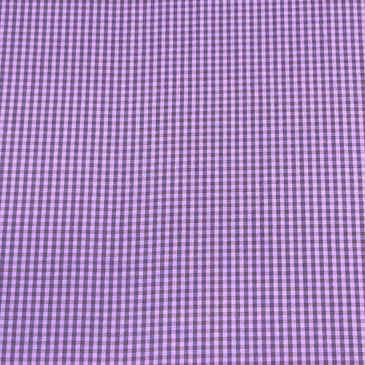 Pound A Metre Per Metre Premium Digital Cotton 45'' Wide (Purple Check)