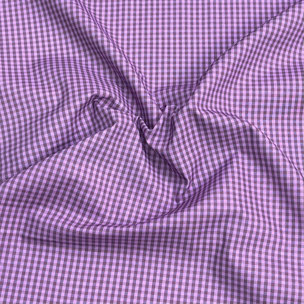Pound A Metre Per Metre Premium Digital Cotton 45'' Wide (Purple Check)