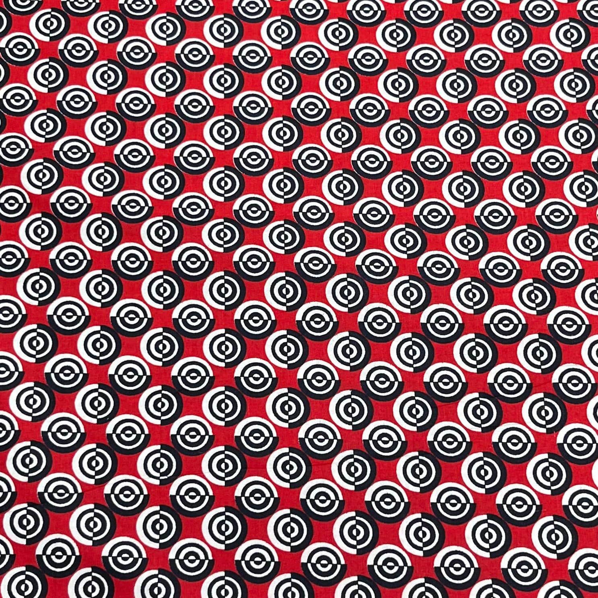 Pound A Metre Per Metre Premium Digital Cotton 45'' Wide (Red & Black)