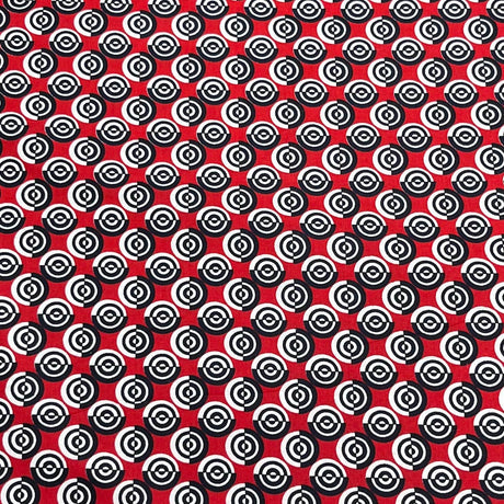 Pound A Metre Per Metre Premium Digital Cotton 45'' Wide (Red & Black)