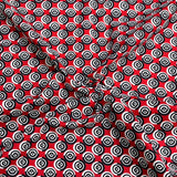 Pound A Metre Per Metre Premium Digital Cotton 45'' Wide (Red & Black)