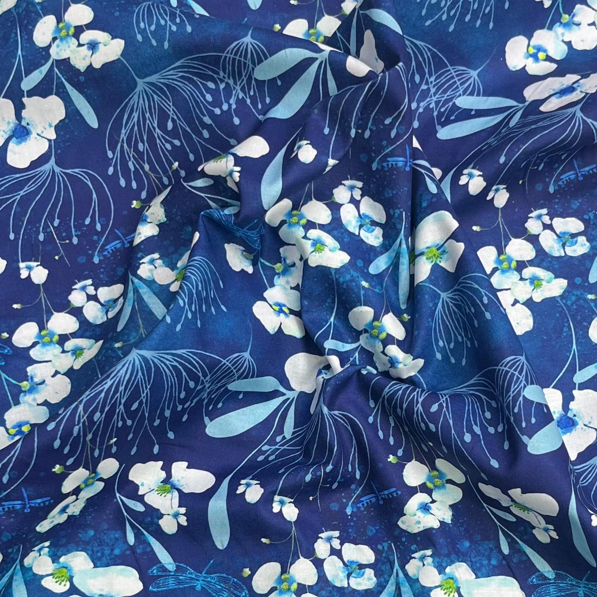 Pound A Metre Per Metre Premium Digital Cotton 45'' Wide (Royal Blue)