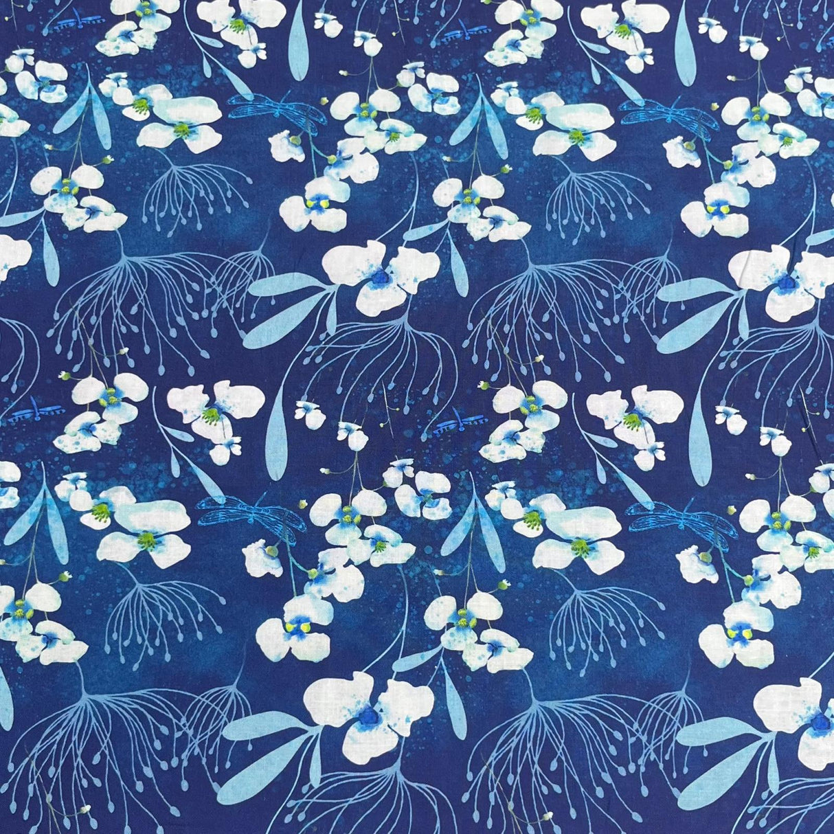 Pound A Metre Per Metre Premium Digital Cotton 45'' Wide (Royal Blue)
