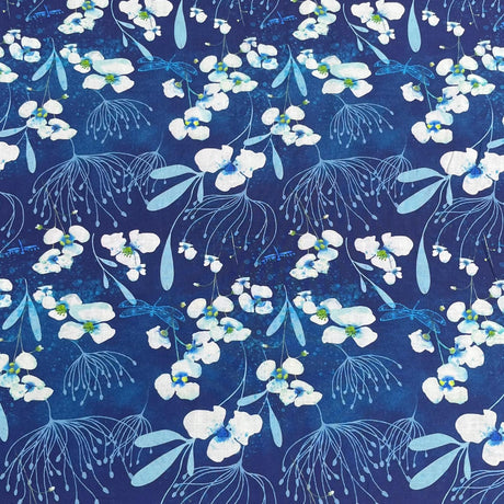 Pound A Metre Per Metre Premium Digital Cotton 45'' Wide (Royal Blue)