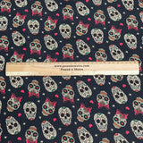 Pound A Metre Per Metre Premium Digital Cotton 45'' Wide (Skull)