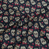 Pound A Metre Per Metre Premium Digital Cotton 45'' Wide (Skull)