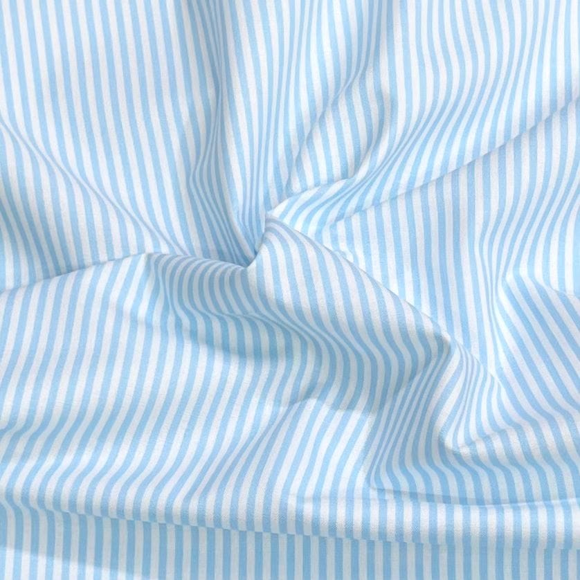 Pound A Metre Per Metre Premium Digital Cotton 45'' Wide (Sky & White)