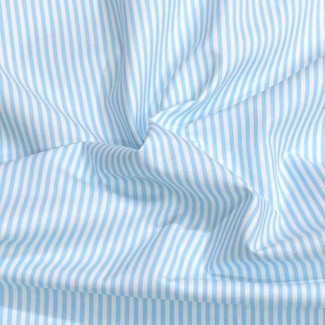 Pound A Metre Per Metre Premium Digital Cotton 45'' Wide (Sky & White)