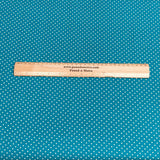 Pound A Metre Per Metre Premium Digital Cotton 45'' Wide (Teal Polka)