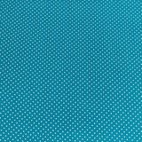 Pound A Metre Per Metre Premium Digital Cotton 45'' Wide (Teal Polka)