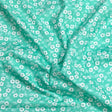 Pound A Metre Per Metre Premium Digital Cotton 45'' Wide (Turquoise Floral)