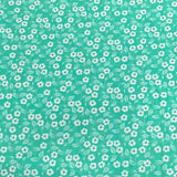 Pound A Metre Per Metre Premium Digital Cotton 45'' Wide (Turquoise Floral)