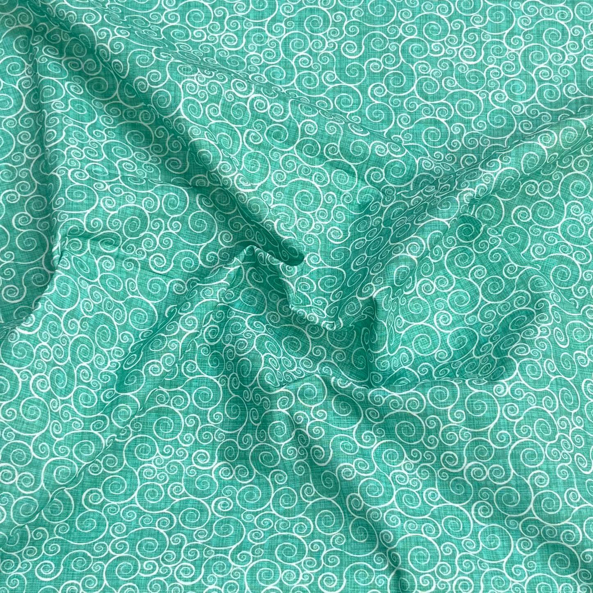 Pound A Metre Per Metre Premium Digital Cotton 45'' Wide (Turquoise)