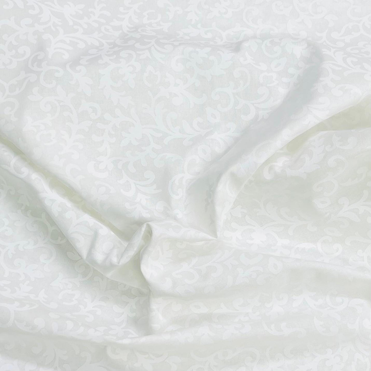 Pound A Metre Per Metre Premium Digital Cotton 45'' Wide (White Design)