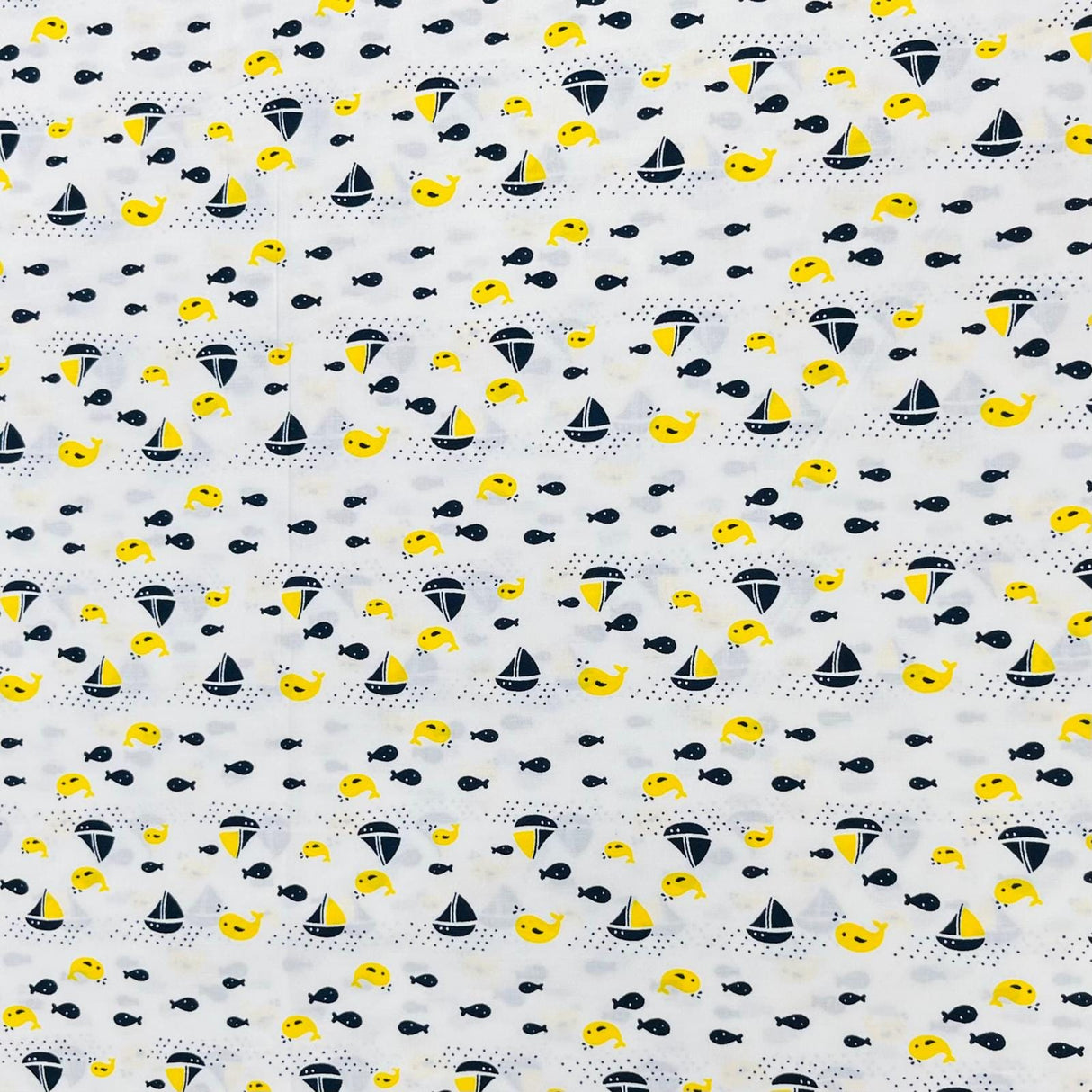 Pound A Metre Per Metre Premium Digital Cotton 45'' Wide (Yellow)