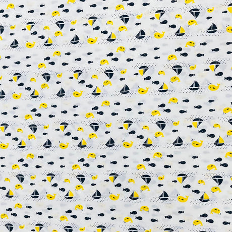 Pound A Metre Per Metre Premium Digital Cotton 45'' Wide (Yellow)
