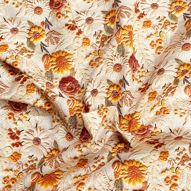 Pound A Metre Per Metre Premium Digital Printed Autumn Cotton 45'' Wide (Autumn)