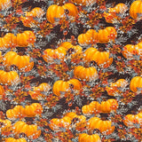 Pound A Metre Per Metre Premium Digital Printed Autumn Cotton 45'' Wide (Fire Pumpkin)
