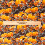 Pound A Metre Per Metre Premium Digital Printed Autumn Cotton 45'' Wide (Fire Pumpkin)