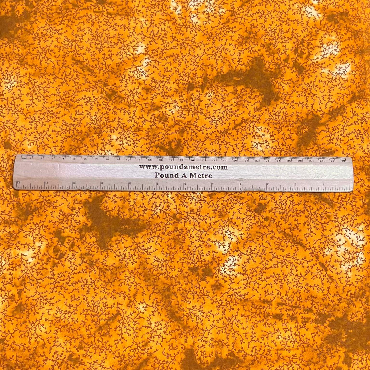 Pound A Metre Per Metre Premium Digital Printed Autumn Cotton 45'' Wide (Lava)