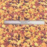 Pound A Metre Per Metre Premium Digital Printed Autumn Cotton 45'' Wide (Leaf)