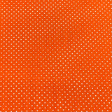 Pound A Metre Per Metre Premium Digital Printed Autumn Cotton 45'' Wide (Orange Polka)
