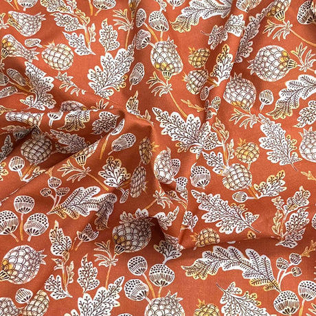 Pound A Metre Per Metre Premium Digital Printed Autumn Cotton 45'' Wide (Pinecorn)