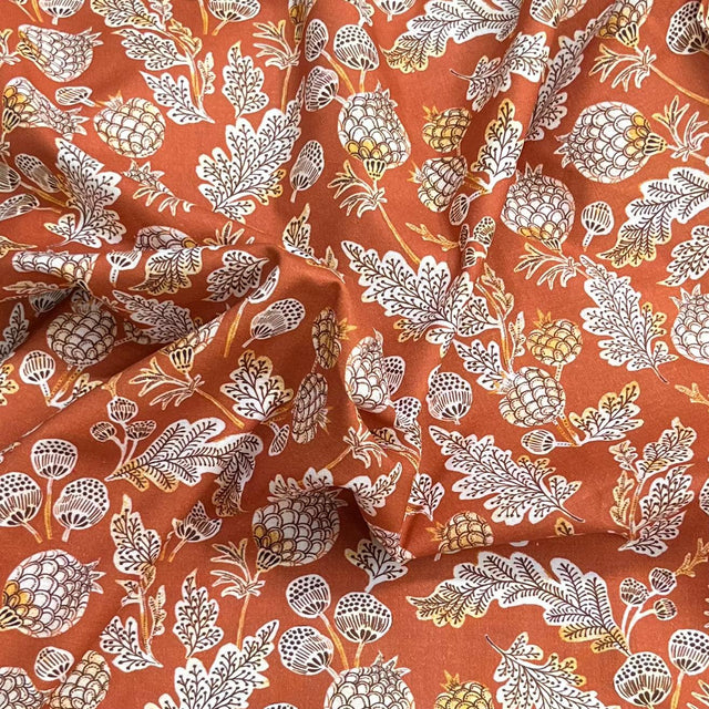 Pound A Metre Per Metre Premium Digital Printed Autumn Cotton 45'' Wide (Pinecorn)