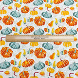 Pound A Metre Per Metre Premium Digital Printed Autumn Cotton 45'' Wide (Pumpkin)