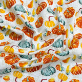 Pound A Metre Per Metre Premium Digital Printed Autumn Cotton 45'' Wide (Pumpkin)
