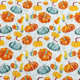 Pound A Metre Per Metre Premium Digital Printed Autumn Cotton 45'' Wide (Pumpkin)