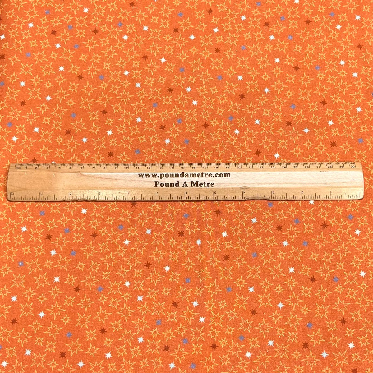 Pound A Metre Per Metre Premium Digital Printed Autumn Cotton 45'' Wide (Star)