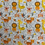 Pound A Metre Per Metre Premium Digital Printed Cotton 45'' Wide (Animals)