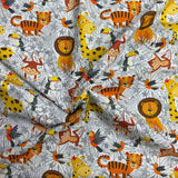 Pound A Metre Per Metre Premium Digital Printed Cotton 45'' Wide (Animals)
