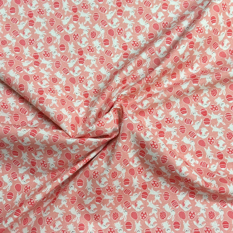Pound A Metre Per Metre Premium Digital Printed Cotton 45'' Wide (Bunny Cloral)