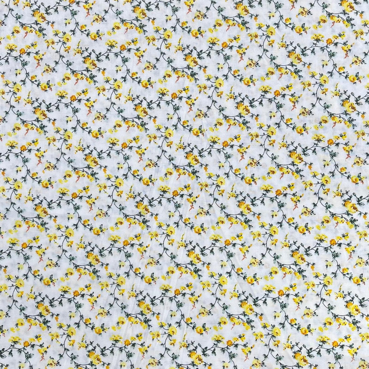Pound A Metre Per Metre Premium Digital Printed Cotton 45'' Wide (Daisy)