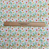 Pound A Metre Per Metre Premium Digital Printed Cotton 45'' Wide (Flower Bed)