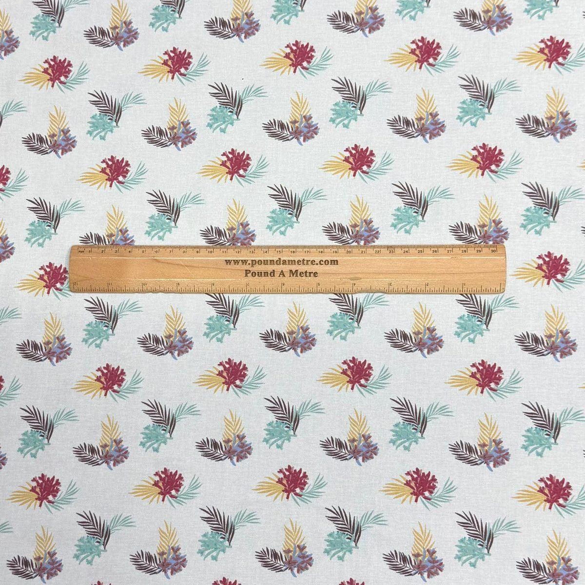 Pound A Metre Per Metre Premium Digital Printed Cotton 45'' Wide (Leaf)