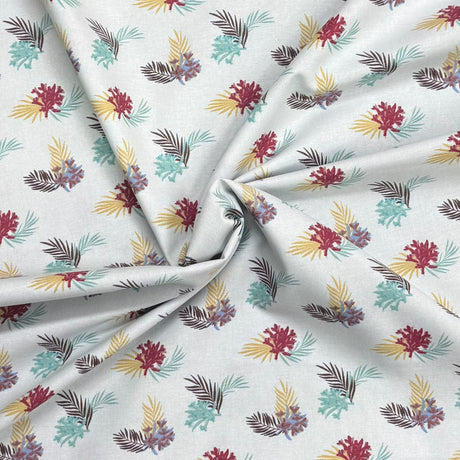 Pound A Metre Per Metre Premium Digital Printed Cotton 45'' Wide (Leaf)