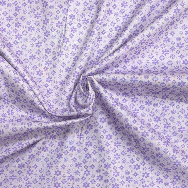 Pound A Metre Per Metre Premium Digital Printed Cotton 45'' Wide (Lilac)
