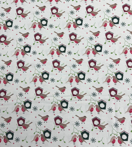 Pound A Metre Per Metre Premium Digital Printed Cotton 45'' Wide (Love Birds)