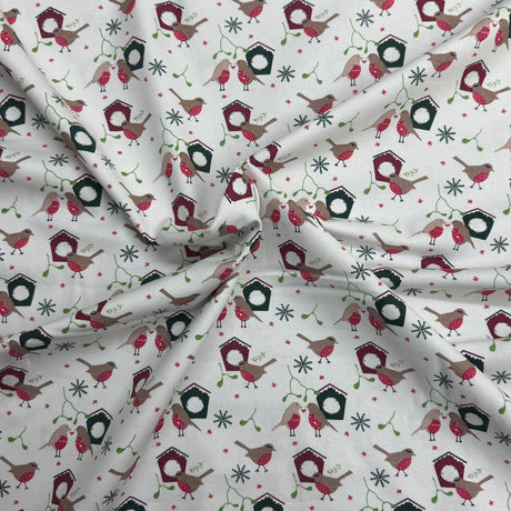 Pound A Metre Per Metre Premium Digital Printed Cotton 45'' Wide (Love Birds)