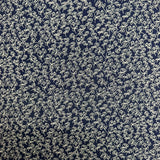 Pound A Metre Per Metre Premium Digital Printed Cotton 45'' Wide (Navy & Silver)