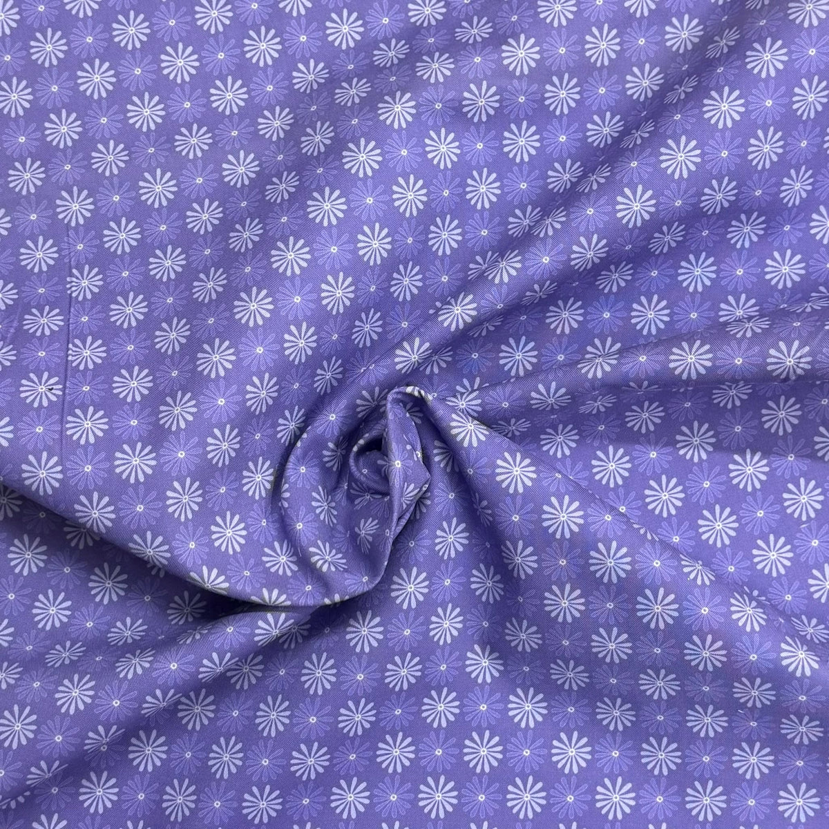 Pound A Metre Per Metre Premium Digital Printed Cotton 45'' Wide (Purple)